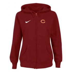 Wholesale Cheap Nike Chicago Bears Ladies Tailgater Full Zip Hoodie Red