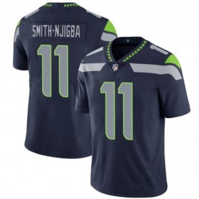 Wholesale Cheap Men\'s Seattle Seahawks #11 Jaxon Smith-Njigba Navy 2023 Draft Vapor Untouchable Stitched