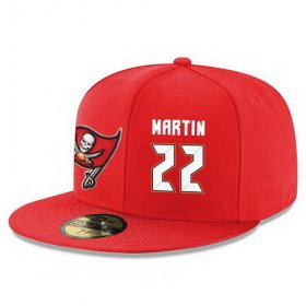 Wholesale Cheap Tampa Bay Buccaneers #22 Doug Martin Snapback Cap NFL Player Red with White Number Stitched Hat