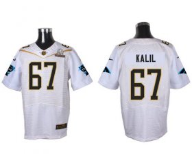 Wholesale Cheap Nike Panthers #67 Ryan Kalil White 2016 Pro Bowl Men\'s Stitched NFL Elite Jersey