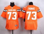Wholesale Cheap Nike Browns #73 Joe Thomas Orange Alternate Men's Stitched NFL New Elite Jersey