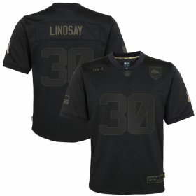 Cheap Denver Broncos #30 Phillip Lindsay Nike Youth 2020 Salute to Service Game Jersey Black