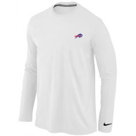 Wholesale Cheap Nike Buffalo Bills Sideline Legend Authentic Logo Long Sleeve T-Shirt White