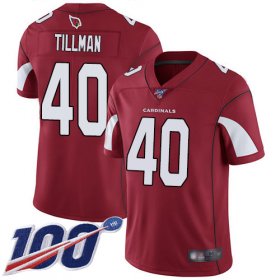Wholesale Cheap Nike Cardinals #40 Pat Tillman Red Team Color Men\'s Stitched NFL 100th Season Vapor Limited Jersey