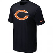 Wholesale Cheap Nike Chicago Bears Sideline Legend Authentic Logo Dri-FIT NFL T-Shirt Black
