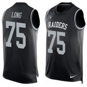 Wholesale Cheap Nike Raiders #75 Howie Long Black Team Color Men's Stitched NFL Limited Tank Top Jersey