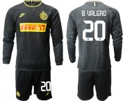 Wholesale Cheap Inter Milan #20 B.Valero Third Long Sleeves Soccer Club Jersey
