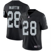 Wholesale Cheap Nike Raiders #28 Doug Martin Black Team Color Men's Stitched NFL Vapor Untouchable Limited Jersey