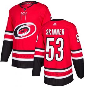 Wholesale Cheap Adidas Hurricanes #53 Jeff Skinner Red Home Authentic Stitched Youth NHL Jersey