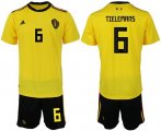 Wholesale Cheap Belgium #6 Tielemans Away Soccer Country Jersey