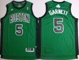Wholesale Cheap Boston Celtics #5 Kevin Garnett Revolution 30 Swingman Green With Black Jersey