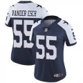 Wholesale Cheap Nike Cowboys #55 Leighton Vander Esch Navy Blue Thanksgiving Women's Stitched NFL Vapor Untouchable Limited Throwback Jersey