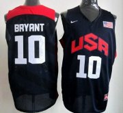 Wholesale Cheap 2012 Olympics Team USA #10 Kobe Bryant Revolution 30 Swingman Blue Jersey