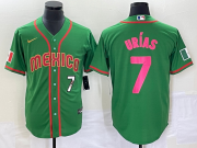 Wholesale Cheap Men's Mexico Baseball #7 Julio Urias Number 2023 Green World Classic Stitched Jersey7