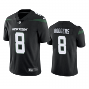 Wholesale Cheap Men's New York Jets #8 Aaron Rodgers Black Vapor Untouchable Limited Stitched Jersey