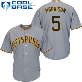 Wholesale Cheap Pirates #5 Josh Harrison Grey Cool Base Stitched Youth MLB Jersey