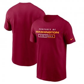 Wholesale Cheap Washington Redskins Football Team Nike Team Property Of Essential T-Shirt Burgundy