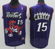 Wholesale Cheap Toronto Raptors #15 Vince Carter Hardwood Classic Purple Swingman Jersey