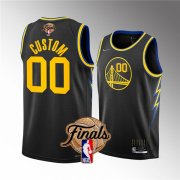 Wholesale Cheap Men's Golden State Warriors Active Player Custom 2022 Black NBA Finals Stitched Jersey