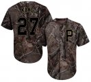 Wholesale Cheap Pirates #27 Jung-ho Kang Camo Realtree Collection Cool Base Stitched Youth MLB Jersey