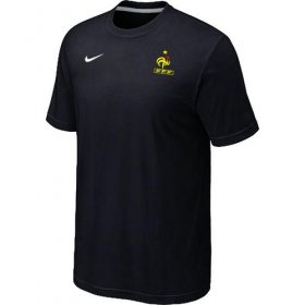 Wholesale Cheap Nike France 2014 World Small Logo Soccer T-Shirt Black