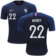 Wholesale Cheap France #22 Mendy Home Soccer Country Jersey
