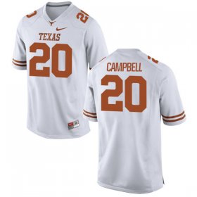 Wholesale Cheap Men\'s Texas Longhorns 20 Earl Campbell White Nike College Jersey