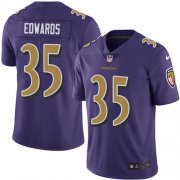 Wholesale Cheap Nike Ravens #35 Gus Edwards Purple Men's Stitched NFL Limited Rush Jersey