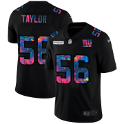 Cheap New York Giants #56 Lawrence Taylor Men's Nike Multi-Color Black 2020 NFL Crucial Catch Vapor Untouchable Limited Jersey