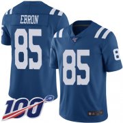 Wholesale Cheap Nike Colts #85 Eric Ebron Royal Blue Men's Stitched NFL Limited Rush 100th Season Jersey