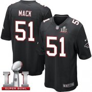 Wholesale Cheap Nike Falcons #51 Alex Mack Black Alternate Super Bowl LI 51 Youth Stitched NFL Elite Jersey