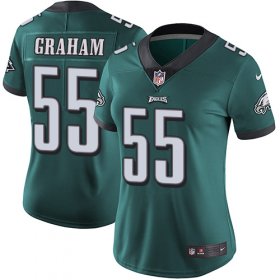 Wholesale Cheap Nike Eagles #55 Brandon Graham Midnight Green Team Color Women\'s Stitched NFL Vapor Untouchable Limited Jersey