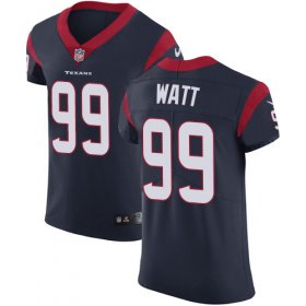 Wholesale Cheap Nike Texans #99 J.J. Watt Navy Blue Team Color Men\'s Stitched NFL Vapor Untouchable Elite Jersey
