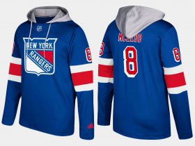 Wholesale Cheap Rangers #8 Cody McLeod Blue Name And Number Hoodie