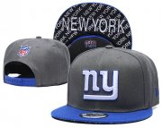 Wholesale Cheap New York Giants Team Logo Gray Blue Adjustable Hat TX