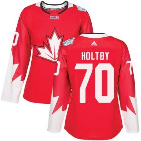 Wholesale Cheap Team Canada #70 Braden Holtby Red 2016 World Cup Women\'s Stitched NHL Jersey