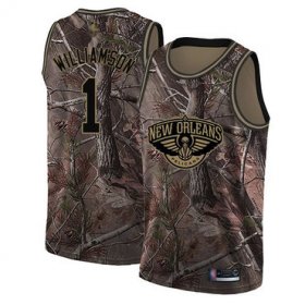Cheap Youth Pelicans #1 Zion Williamson Camo Basketball Swingman Realtree Collection Jersey