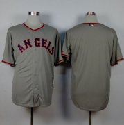 Wholesale Cheap Angels of Anaheim Blank Grey 1965 Turn Back The Clock Stitched MLB Jersey