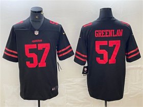 Cheap Men\'s San Francisco 49ers #57 Dre Greenlaw Black Vapor Untouchable Limited Stitched Jersey