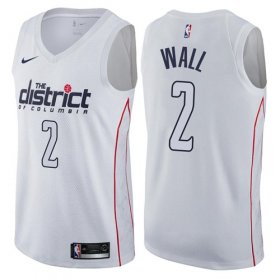 Wholesale Cheap Nike Washington Wizards #2 John Wall White NBA Swingman City Edition Jersey