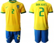 Wholesale Cheap Men 2020-2021 Season National team Brazil home yellow 2 Soccer Jersey