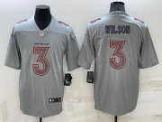 Wholesale Men's Denver Broncos #3 Russell Wilson Grey Atmosphere Fashion 2022 Vapor Untouchable Stitched Limited Jersey