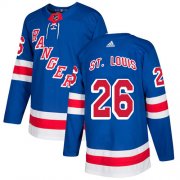 Wholesale Cheap Adidas Rangers #26 Martin St. Louis Royal Blue Home Authentic Stitched NHL Jersey