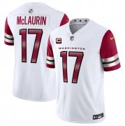 Wholesale Cheap Men's Washington Commanders #17 Terry McLaurin White 2023 F.U.S.E. With 4-Star C Patch Vapor Limited Football Stitched Jersey