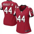 Wholesale Cheap Nike Falcons #44 Vic Beasley Jr Red Team Color Women's Stitched NFL Elite Jersey