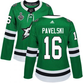 Cheap Adidas Stars #16 Joe Pavelski Green Home Authentic Women\'s 2020 Stanley Cup Final Stitched NHL Jersey