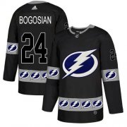 Cheap Adidas Lightning #24 Zach Bogosian Black Authentic Team Logo Fashion Stitched NHL Jersey