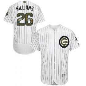 Wholesale Cheap Cubs #26 Billy Williams White(Blue Strip) Flexbase Authentic Collection Memorial Day Stitched MLB Jersey