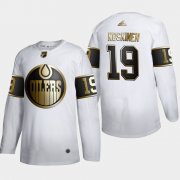 Wholesale Cheap Edmonton Oilers #19 Mikko Koskinen Men's Adidas White Golden Edition Limited Stitched NHL Jersey