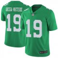 Wholesale Cheap Nike Eagles #19 JJ Arcega-Whiteside Green Men's Stitched NFL Limited Rush Jersey